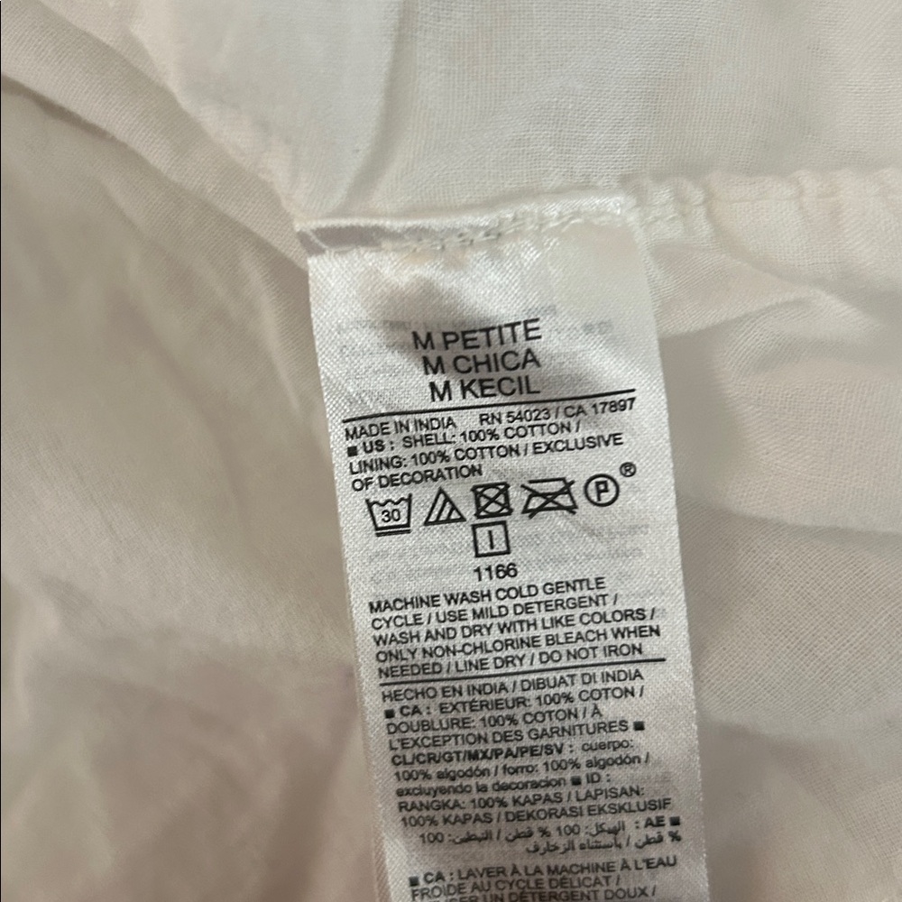 Old Navy White Smocked mini dress - Picture 8 of 8